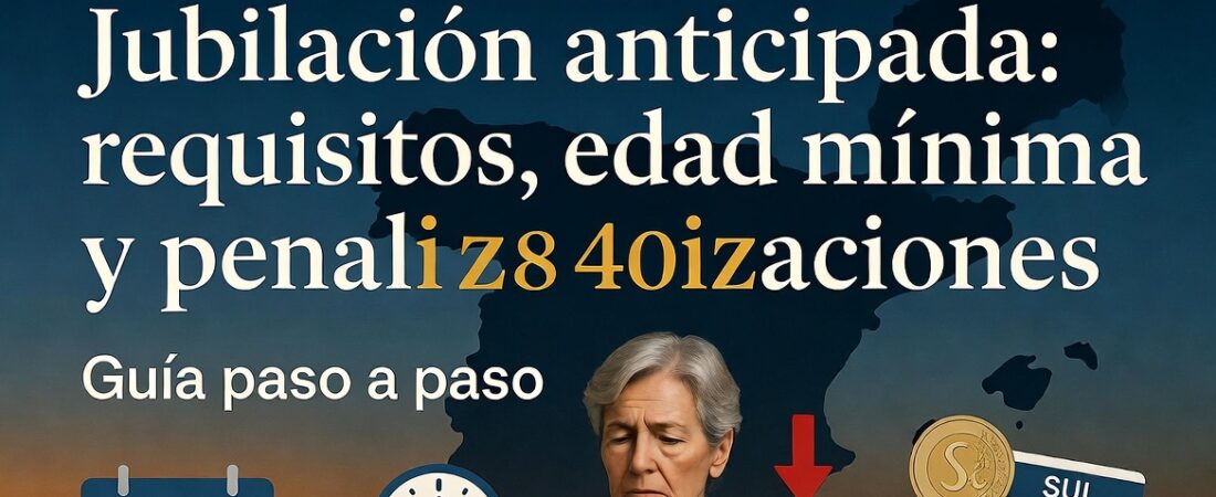 Jubilación anticipada: requisitos, edad mínima y penalizaciones